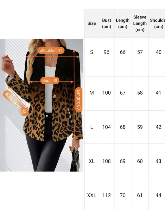 Leopard Blazer Suit
