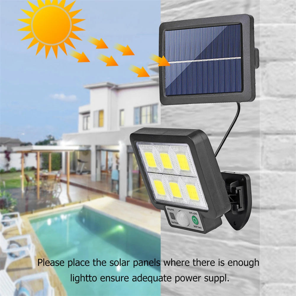 LED Solar Split Wall Lamp Motion Sensor