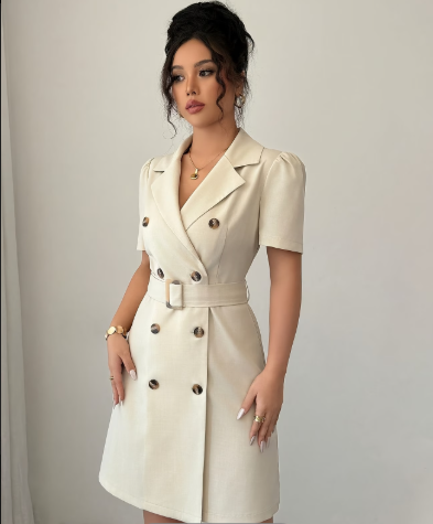 Elegant Belted Blazer