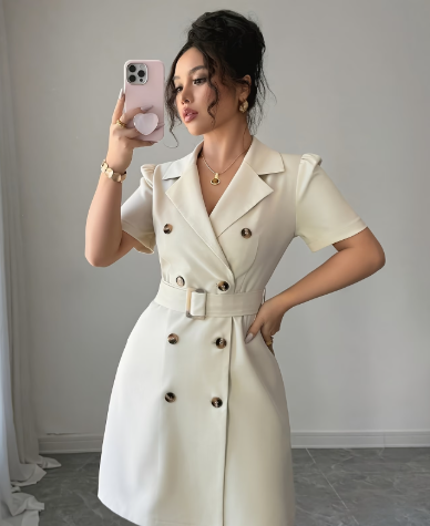 Elegant Belted Blazer