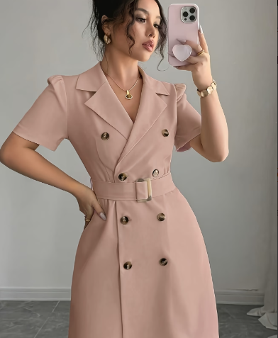 Elegant Belted Blazer