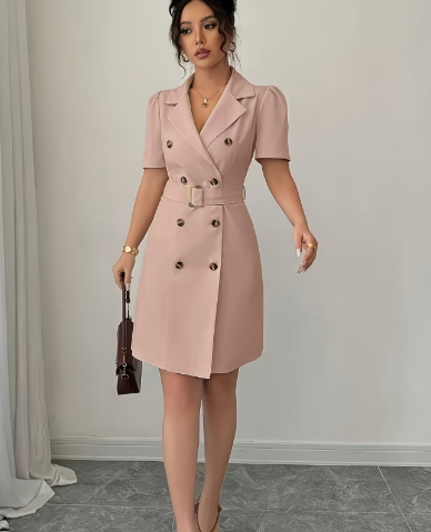 Elegant Belted Blazer