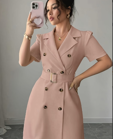 Elegant Belted Blazer