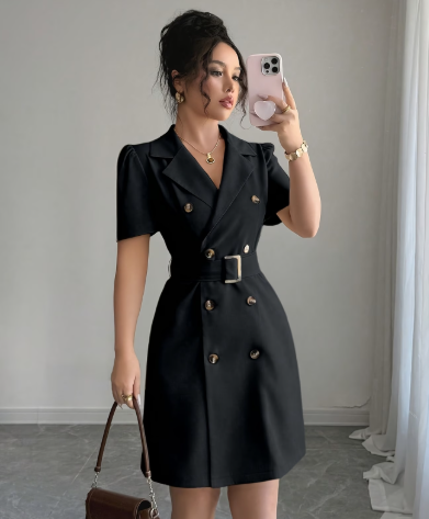 Elegant Belted Blazer