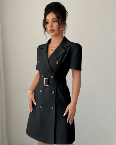 Elegant Belted Blazer