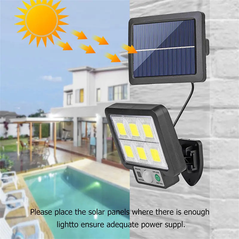 LED Solar Split Wall Lamp Motion Sensor