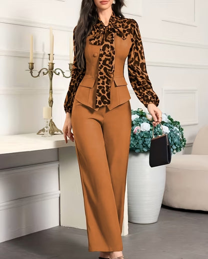 Leopord Print Suit