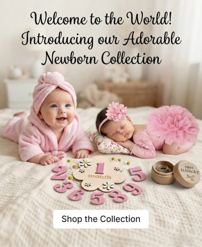 Ultimate Newborn Photography & Keepsake Gift Bundle , Newborn Collection Set