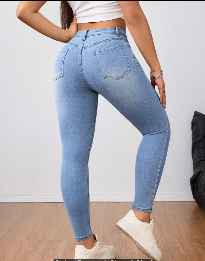 Slim-Fit High-Rise Jeans