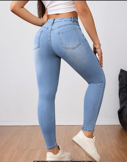 Slim-Fit High-Rise Jeans