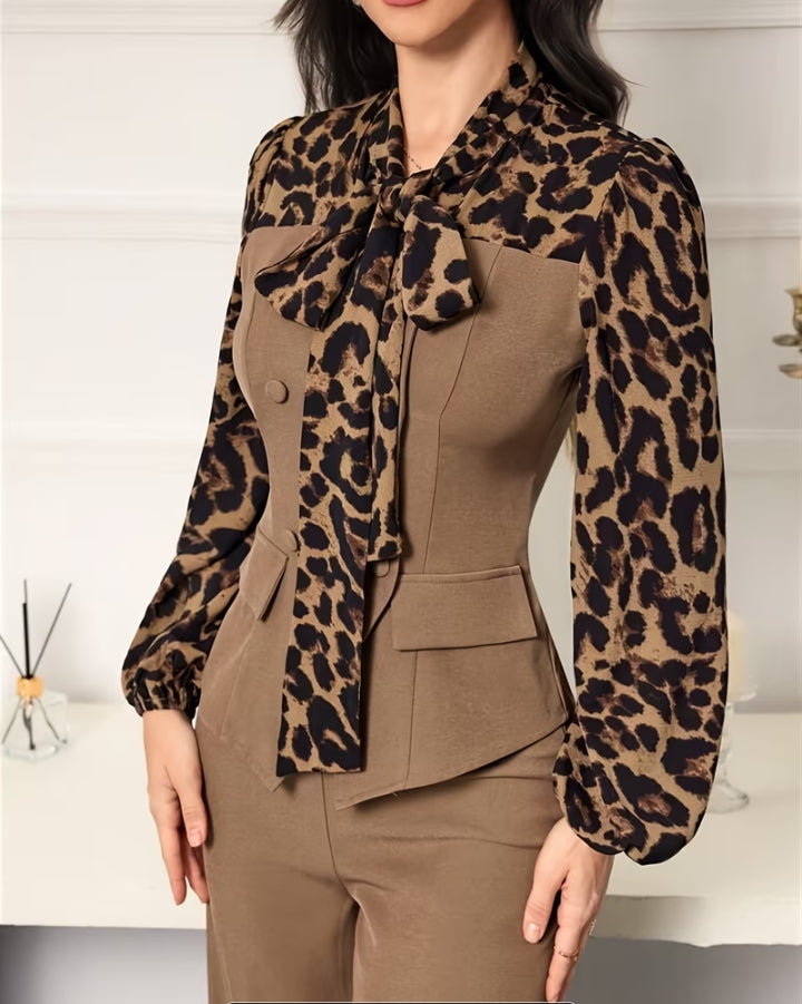 Leopord Print Suit