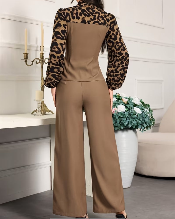 Leopord Print Suit