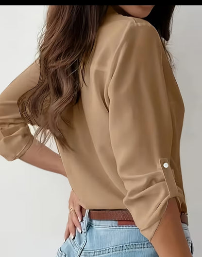 Effortless Elegance: The Neutral Utility Blouse