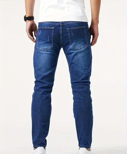 Scratch Denim with two Belts