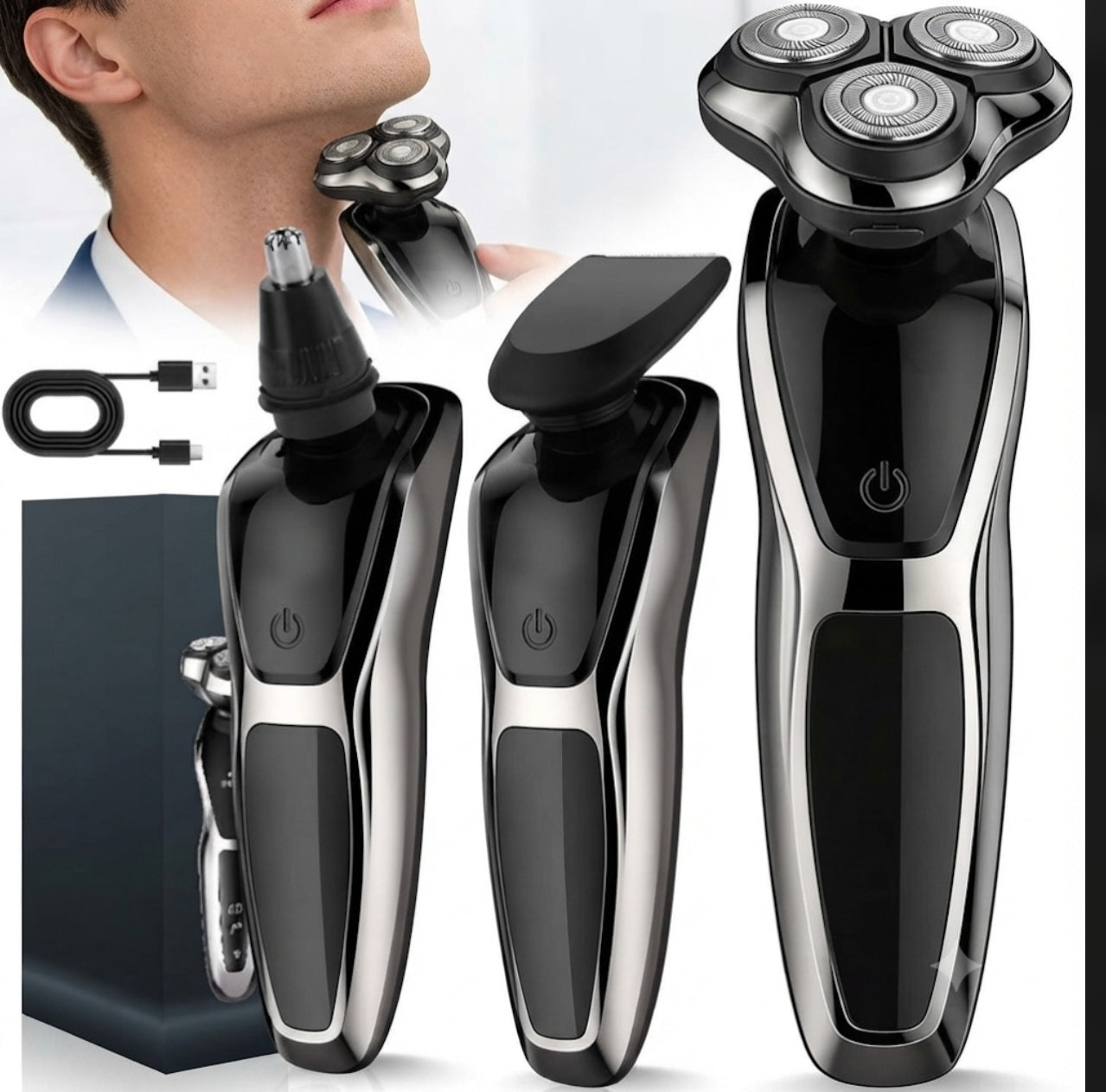 Father's Day Complete 5-Piece Grooming & Sound Bundle | NZ Shaver, Karaoke Speaker & Polo Shirt Gift Set