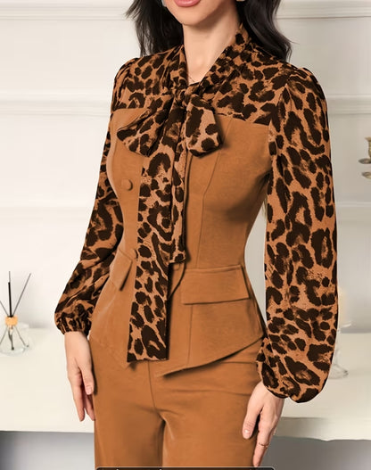 Leopord Print Suit