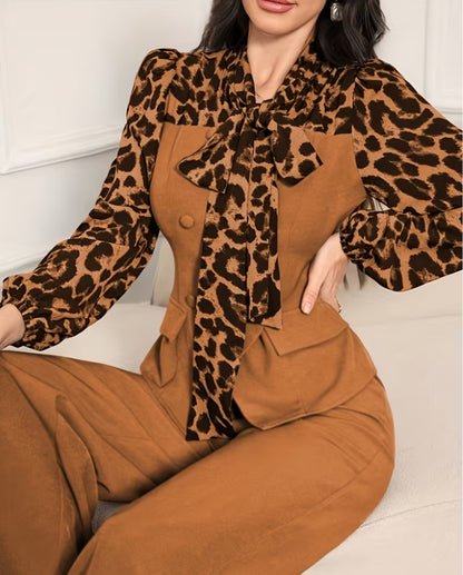 Leopord Print Suit