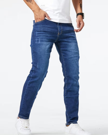Scratch Denim with two Belts