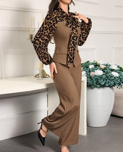 Leopord Print Suit