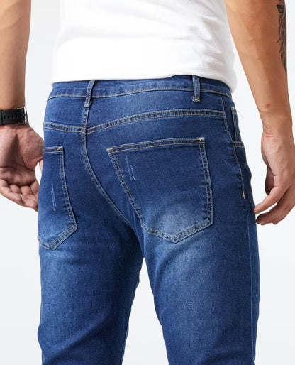 Scratch Denim with two Belts