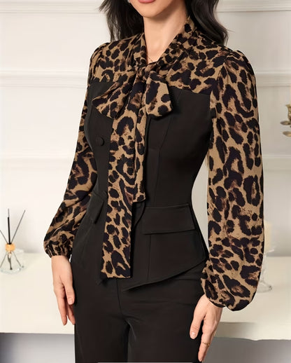 Leopord Print Suit