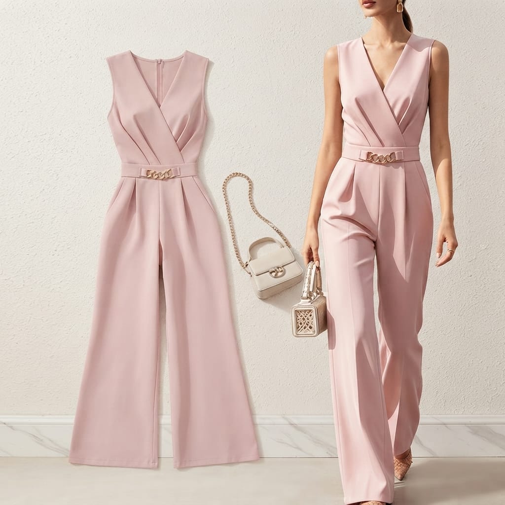 Matching Mom and Daughter V-Neck Jumpsuits NZ Sizes 6–16 Chic Summer Rompers for Family Outings