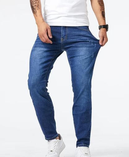 Scratch Denim with two Belts
