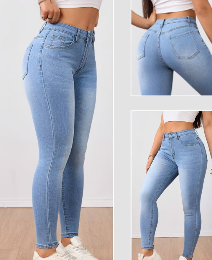 Slim-Fit High-Rise Jeans