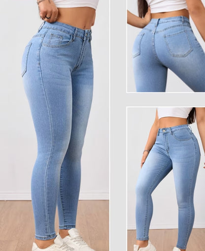 Slim-Fit High-Rise Jeans