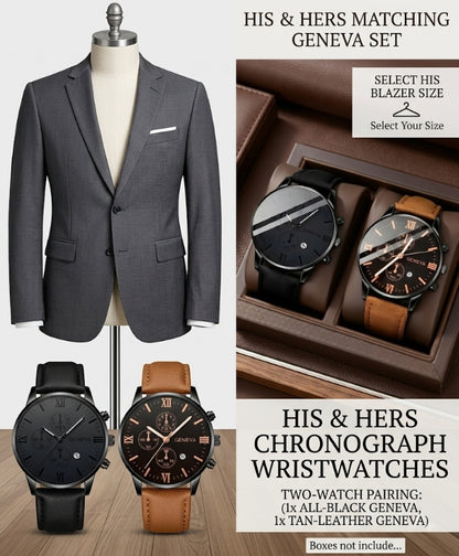 Business Blazer with 2 wrist watches