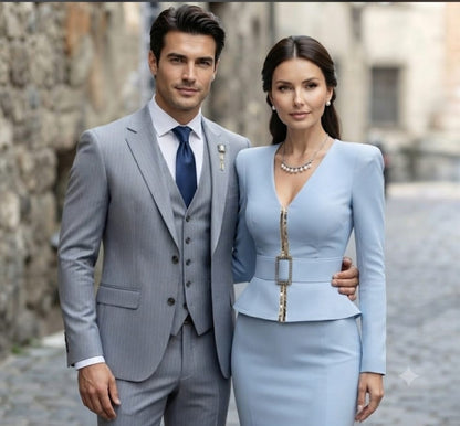 Chic Workwear Dress & Luxury Jewelry Set