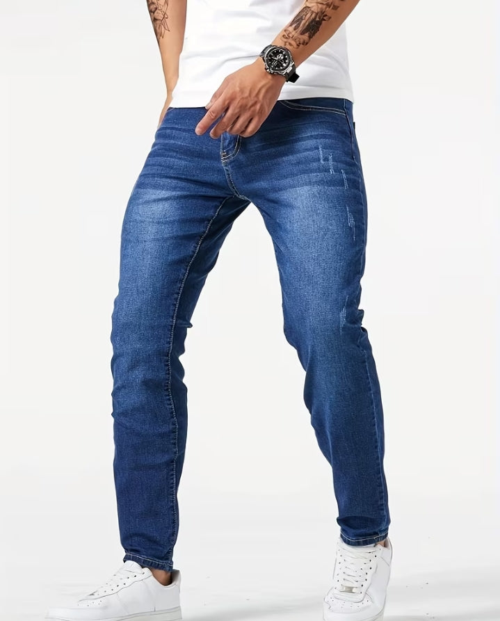 Scratch Denim with two Belts