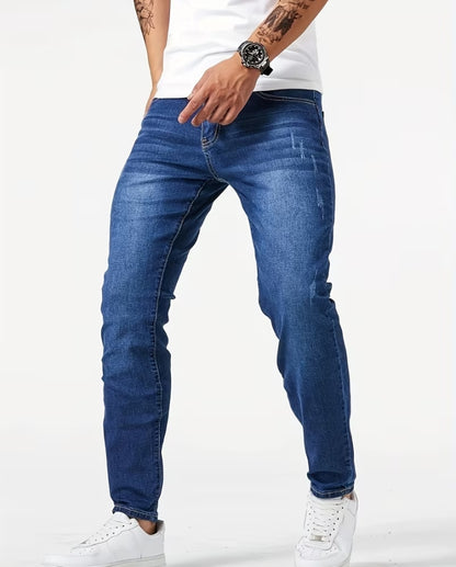 Scratch Denim with two Belts